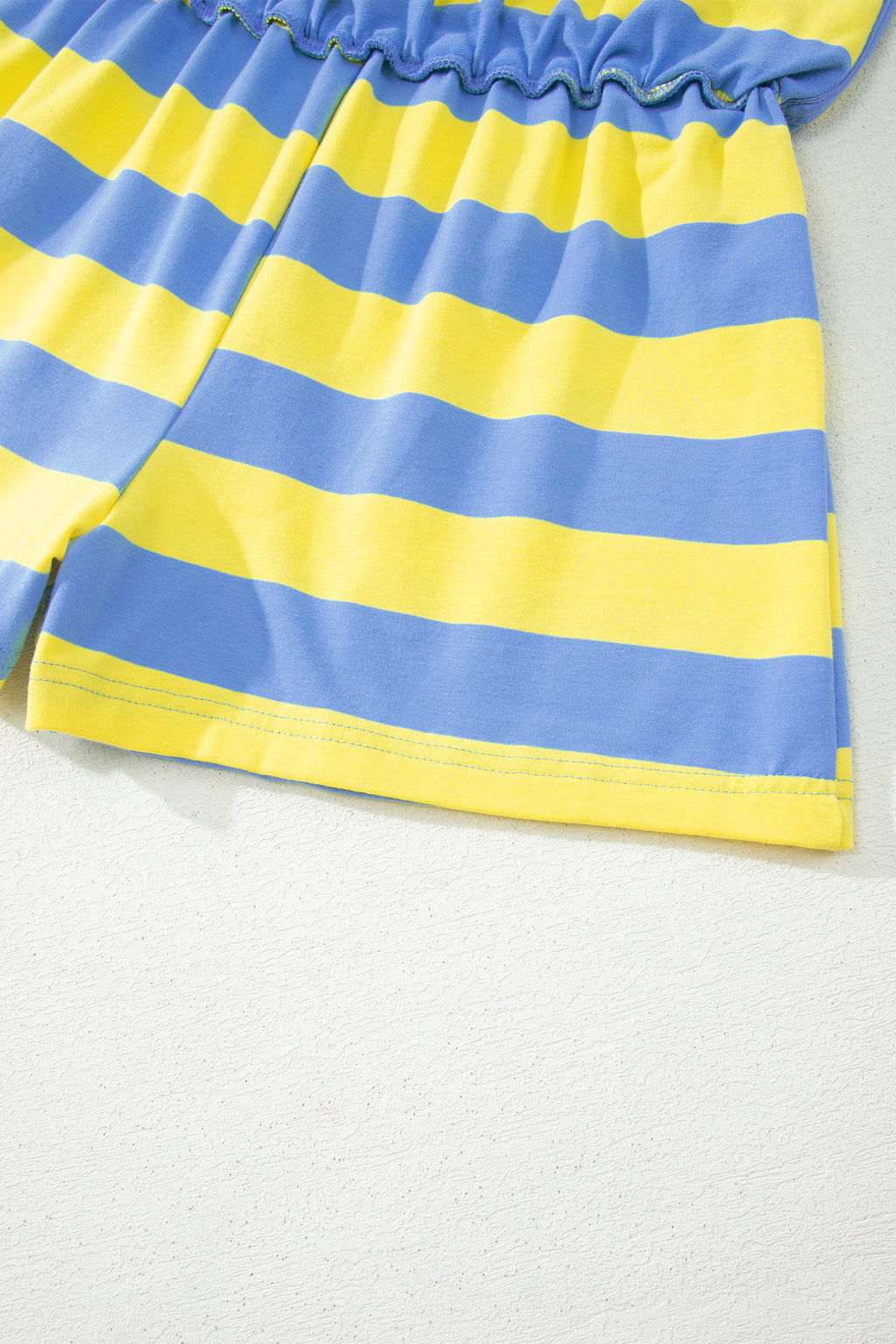 Rose Stripe Dolman Tee Drawstring Skort Athletic 2pcs Set