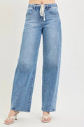 RISEN Relaxed Fit Drawstring Waist Jeans LIGHT