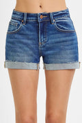 RISEN Low Rise Cuffed Shorts DARK