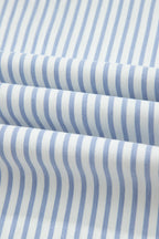 Khaki Stripe Casual Barrel Jeans